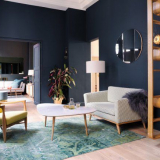 Луксозен индиго - тъмно син тапет (70+ снимки): психология на цвета в интериора и съвети за дизайн